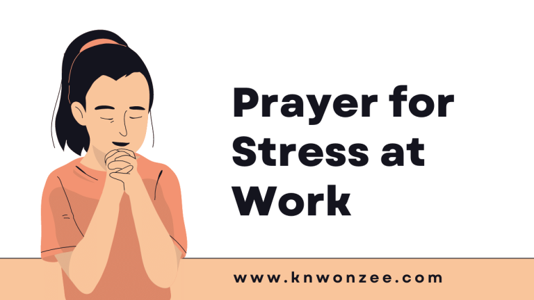 Prayer for Stress at Work
